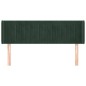 Testiera ad Orecchio Verde Scuro 147x16x78/88 cm in Velluto Testiera ad Orecchio Verde Scuro 147x16x78/88 cm in Velluto