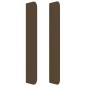 Testiera ad Orecchio Marrone Scuro 103x16x118/128 cm in Tessuto Testiera ad Orecchio Marrone Scuro 103x16x118/128 cm in Tessuto