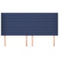 Testiera ad Orecchio Blu 163x16x118/128 cm in Tessuto
