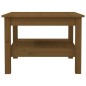 Tavolino da Salotto Miele 55x55x40 cm Legno Massello di Pino