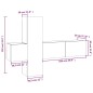 Set Mobili Porta TV 3 pz Rovere Marrone in Legno Multistrato Set Mobili Porta TV 3 pz Rovere Marrone in Legno Multistrato