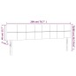 vidaXL Testiera a LED Grigio Scuro 200x5x78/88 cm in Velluto