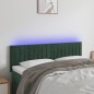 Testiera a LED Verde Scuro 144x5x78/88 cm in Velluto Testiera a LED Verde Scuro 144x5x78/88 cm in Velluto