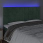 vidaXL Testiera a LED Verde Scuro 180x5x118/128cm in Velluto vidaXL Testiera a LED Verde Scuro 180x5x118/128cm in Velluto