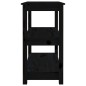 Tavolo Consolle Nero 80x40x74 cm in Legno Massello di Pino Tavolo Consolle Nero 80x40x74 cm in Legno Massello di Pino