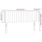 Testiera a LED Nera 147x16x78/88 cm in Tessuto Testiera a LED Nera 147x16x78/88 cm in Tessuto