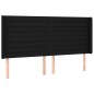 vidaXL Testiera a LED Nera 163x16x118/128 cm in Tessuto vidaXL Testiera a LED Nera 163x16x118/128 cm in Tessuto