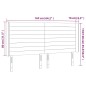 vidaXL Testiera a LED Nera 163x16x118/128 cm in Tessuto vidaXL Testiera a LED Nera 163x16x118/128 cm in Tessuto