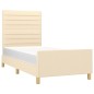 vidaXL Giroletto senza Materasso Crema 80x200 cm in Tessuto vidaXL Giroletto senza Materasso Crema 80x200 cm in Tessuto