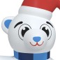 Orsetto di Natale Gonfiabile con LED 240 cm Orsetto di Natale Gonfiabile con LED 240 cm