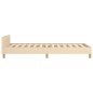 vidaXL Giroletto senza Materasso Crema 80x200 cm in Tessuto vidaXL Giroletto senza Materasso Crema 80x200 cm in Tessuto