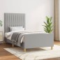 vidaXL Giroletto senza Materasso Grigio Chiaro 80x200 cm Tessuto vidaXL Giroletto senza Materasso Grigio Chiaro 80x200 cm Tessuto