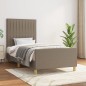 vidaXL Giroletto senza Materasso Tortora 100x200 cm in Tessuto