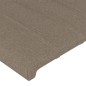 vidaXL Giroletto senza Materasso Tortora 100x200 cm in Tessuto