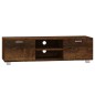 Mobile TV Rovere Fumo 140x40,5x35 cm in Legno Multistrato Mobile TV Rovere Fumo 140x40,5x35 cm in Legno Multistrato