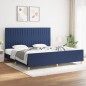 vidaXL Giroletto senza Materasso Blu 200x200 cm in Tessuto vidaXL Giroletto senza Materasso Blu 200x200 cm in Tessuto