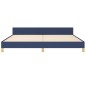 vidaXL Giroletto senza Materasso Blu 200x200 cm in Tessuto vidaXL Giroletto senza Materasso Blu 200x200 cm in Tessuto