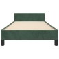 vidaXL Giroletto senza Materasso Verde Scuro 80x200 cm in Velluto vidaXL Giroletto senza Materasso Verde Scuro 80x200 cm in Velluto