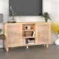 Credenza Marrone 105x30x60cm Massello di Pino e Rattan Naturale Credenza Marrone 105x30x60cm Massello di Pino e Rattan Naturale