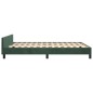 Giroletto con Testiera Verde Scuro 140x190 cm in Velluto Giroletto con Testiera Verde Scuro 140x190 cm in Velluto