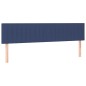 vidaXL Giroletto a Molle con Materasso Blu 160x200 cm in Tessuto