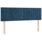 Giroletto a Molle con Materasso Blu Scuro 140x190 cm in Velluto