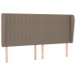 vidaXL Giroletto a Molle con Materasso Tortora 160x200 cm in Tessuto