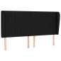 vidaXL Giroletto a Molle con Materasso Nero 160x200 cm in Tessuto