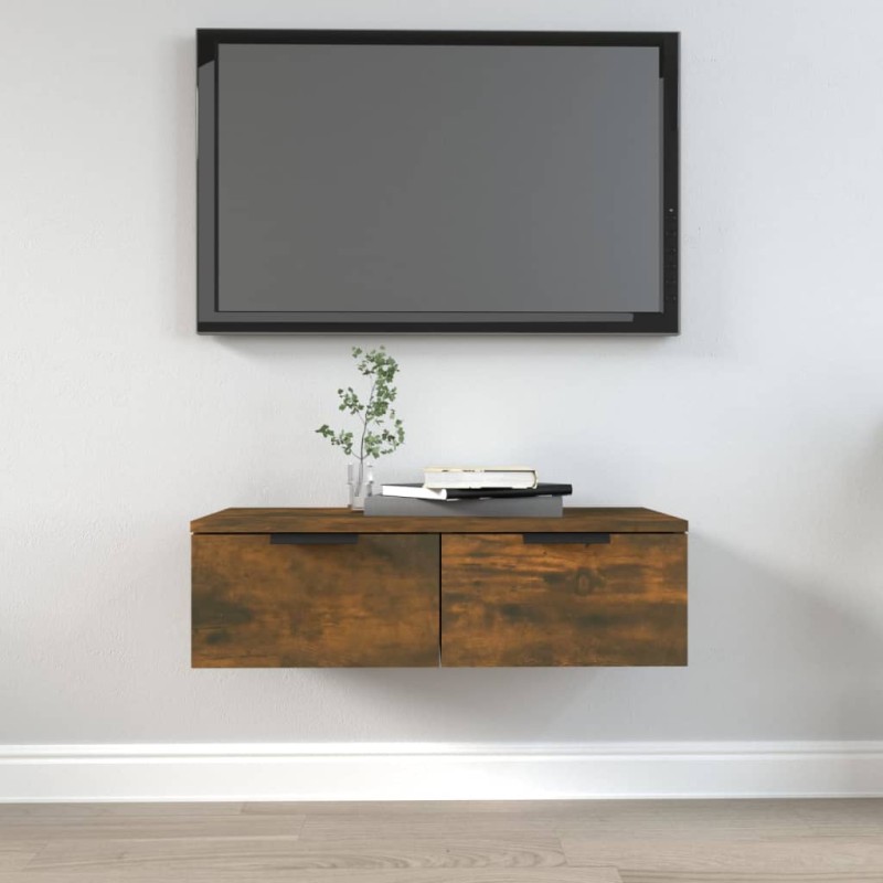 Armadietto a Muro Rovere Fumo 68x30x20 cm in Legno Multistrato Armadietto a Muro Rovere Fumo 68x30x20 cm in Legno Multistrato