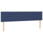 vidaXL Giroletto a Molle con Materasso Blu 160x200 cm in Tessuto