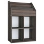 Portariviste per Bambini Grigio e Sonoma 71x30x114cm Truciolato Portariviste per Bambini Grigio e Sonoma 71x30x114cm Truciolato