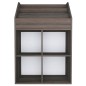 Portariviste per Bambini Grigio e Sonoma 71x30x114cm Truciolato Portariviste per Bambini Grigio e Sonoma 71x30x114cm Truciolato