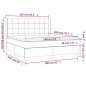 vidaXL Giroletto a Molle con Materasso Rosa 160x200 cm in Velluto