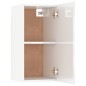 Set Mobili Porta TV 8pz Bianco Lucido in Legno Multistrato Set Mobili Porta TV 8pz Bianco Lucido in Legno Multistrato