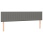 Letto a Molle Materasso e LED Grigio Scuro 160x200cm in Tessuto Letto a Molle Materasso e LED Grigio Scuro 160x200cm in Tessuto