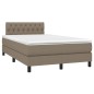 Letto a Molle con Materasso e LED Tortora 120x200cm in Tessuto Letto a Molle con Materasso e LED Tortora 120x200cm in Tessuto