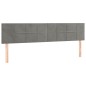 Letto a Molle Materasso e LED Grigio Chiaro 160x200 cm Velluto Letto a Molle Materasso e LED Grigio Chiaro 160x200 cm Velluto