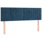Letto a Molle con Materasso e LED Blu Scuro 140x190 cm Letto a Molle con Materasso e LED Blu Scuro 140x190 cm