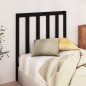 Testiera per Letto Nera 106x4x100 cm in Legno Massello di Pino Testiera per Letto Nera 106x4x100 cm in Legno Massello di Pino