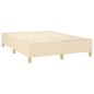 vidaXL Letto a Molle con Materasso e LED Crema 140x200 cm in Tessuto vidaXL Letto a Molle con Materasso e LED Crema 140x200 cm in Tessuto