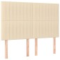 vidaXL Letto a Molle con Materasso e LED Crema 140x200 cm in Tessuto vidaXL Letto a Molle con Materasso e LED Crema 140x200 cm in Tessuto