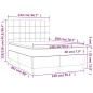 Letto a Molle con Materasso e LED Rosa 140x200 cm in Velluto Letto a Molle con Materasso e LED Rosa 140x200 cm in Velluto
