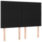 vidaXL Giroletto a Molle con Materasso Nero 140x200 cm in Tessuto