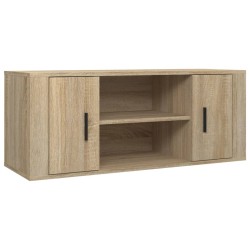 Mobile per TV Rovere Sonoma 100x35x40 cm Legno Multistrato