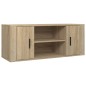 Mobile per TV Rovere Sonoma 100x35x40 cm Legno Multistrato