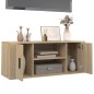 Mobile per TV Rovere Sonoma 100x35x40 cm Legno Multistrato
