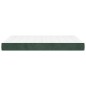 Materasso a Molle Verde Scuro 140x190x20 cm in Velluto Materasso a Molle Verde Scuro 140x190x20 cm in Velluto