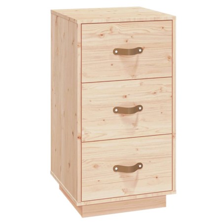 Comodino 40x40x75 cm in Legno Massello di Pino