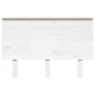 Testiera per Letto Bianca 124x6x82,5 cm Legno Massello di Pino Testiera per Letto Bianca 124x6x82,5 cm Legno Massello di Pino