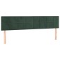 vidaXL Giroletto a Molle con Materasso Verde Scuro 160x200 cm Velluto